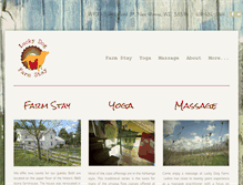 Tablet Screenshot of luckydogfarmstay.com